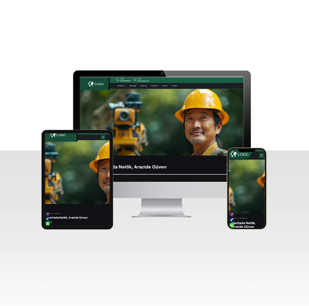 Harita ve Kadastro Şirketi Web Sitesi Paketi - Kahramanmaraş